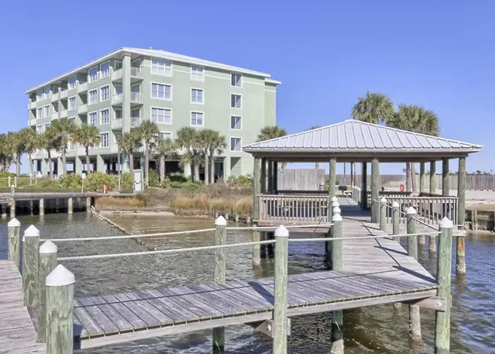 Waterfront With Bay Views Pool Hot Tub Boat Ramp & Private Balcony Gulf Shores